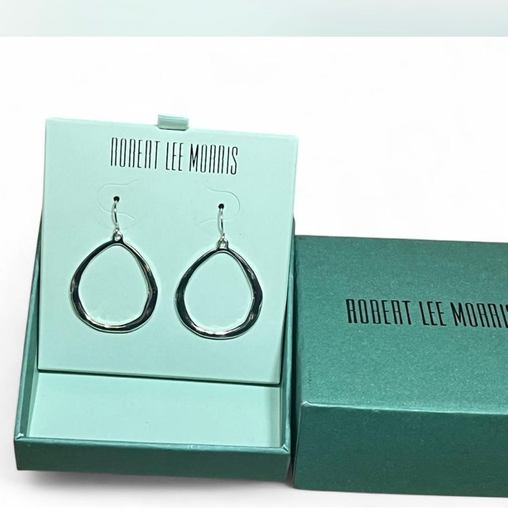 Robert Lee Morris Silver Teardrop Earrings
